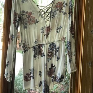 Kendall & Kylie Flower Print Romper